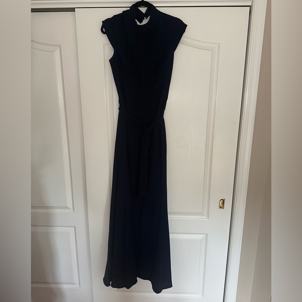 Elegant Navy Blue Women's Dress